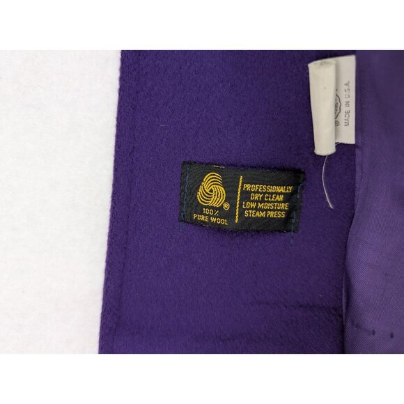 Jennifer Chase Vintage Women's Coat Size Small Purple 100% Wool - Picture 15 of 16